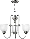 Antique Chandeliers. Easton 3 Light Dinette Chandelier In Polished Antique Nickel