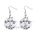 Kilroy Was Here Dangle Earrings Jewelry 1 inch Buttons 12329460