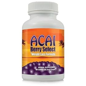 Acai Berry Select Weight Loss Formula 60 Capsules ~ 1 Bottle