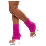 Sexy Stulpen pink pinke Strümpfe Beinwärmer 80iger Jahre Bein Wärmer für Damen 80s neonpink Aerobic