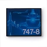 Wireframe 747 Magnet