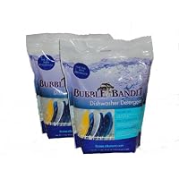 2 Pack (7.5 lbs.)- Bubble Bandit Dishwasher Detergent with Phosphate. ALL-IN-ONE.  Eliminates limescale buildup, white film and water spots in hard water! FREE SHIPPING at CHECKOUT.