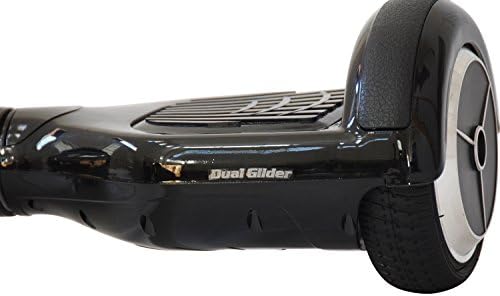 Dual Glider Two Wheel Smart Self Balancing Scooter, Electric Balance Board, Black, Red, Blue, White,gold, Pink, Patterns (Black w Silver Benzi wheel)