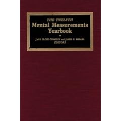 The Twelfth Mental Measurements Yearbook (Buros Mental Measurements Yearbooks) (v. 12)