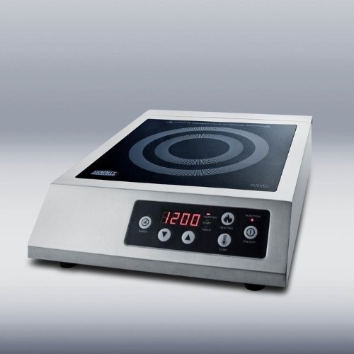 Summit SINCCOM1 13 Portable Induction Cooktop, Multiple Power Levels, Automatic Pan Recognition