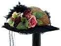 Antique Gold and Black Victorian Touring Hat