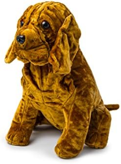 Inflatable 26" Big Plush Sharpei Dog Animal Toy, Cute, Cuddly, Smooth, Adorable, Soft, Huggable. [Machine Washable] [Perfect Gift Idea] Over 2 Feet Tall - Brown