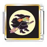 Flying Witch Italian Charms Bracelet Link