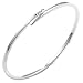 White Ice - Sterling Silver Bracelet with 3 Diamonds