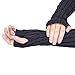 Long Fingerless Gloves,Morecome Winter Wrist Arm Hand Warmer Knitted Mitten (Black)