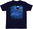 Sesame Street Cookie Monster Floating Nirvana Navy T-Shirt Tee