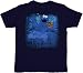 Sesame Street Cookie Monster Floating Nirvana Navy T-Shirt Tee