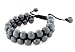 Two Row Black Heavy Steel 36 Beads 8mm With Black String Adjustable Bead Bracelet Unisex