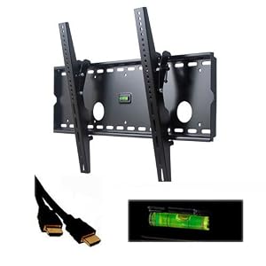 VideoSecu Black Tilting Wall Mount Bracket for Sharp LC-46D62U LCD 46 inch HDTV TV with Free 7 FT HDMI Cable
