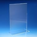 VITAdisplays� T-Werbeaufsteller / T-St�nder / Tischaufsteller / Acryl-Aufsteller, DIN A4 (21�29,7cm), Transparent (NE-380)