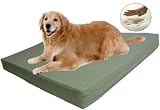 Extra Large Therapeutic Waterproof Memory Foam Dog Pet Bed 40"x35"X4" with Durable Canvas Cover