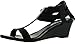 DIVIANA NICKI-19 Women's Elastic T-strap Back Zip Wedge Sandals