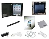 Bundle Monster Synthetic Leather Apple iPad 2 10-in-1 Accessory Combo with  ....