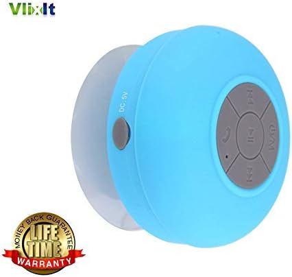 VlixIt Waterproof Bluetooth Portable Speaker with FM Radio and Built-In Mic For Phone Calls * Great for Shower, Poolside, Beach, Boat, Kitchen, Camping, and More! * Compatible with All Bluetooth Devices * Easily Pairs with iPhone 6 6 Plus 5 5s 4 4s Galaxy Notes and All Android Devices * FREE Lifetime 100% Money Back Guarantee