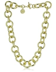 1AR by UnoAerre 18k Gold Plated Circle Link Necklace