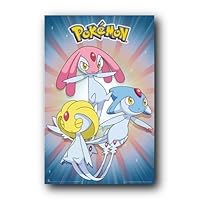 Pokemon (Nuzleaf, Azelf, and Mesprit) TV Poster Print - 24x36