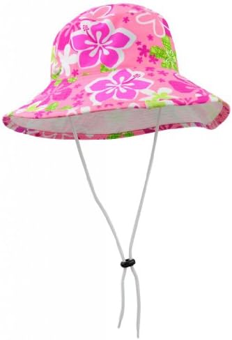 Tuga Girls UPF 50+ Reversible Bucket Hats (UV Sun Protective) - Floral