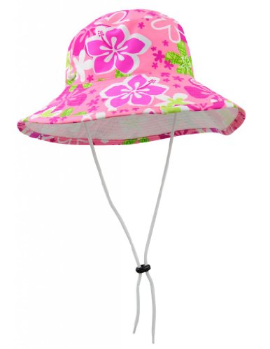 Tuga Girls UPF 50+ Reversible Bucket Hats (UV Sun Protective) - Floral
