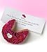 Gigantic Heart Sprinkled Fortune Cookie Image