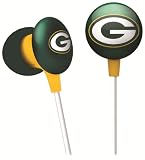 iHip NFF10200GBP NFL Green Bay Packers Mini Ear Buds, Green/Yellow