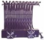 24" Double Row Fireplace Grate Heater Heat Exchanger, Zero Clearance Blower Heatalator