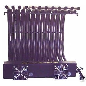 24 Double Row Fireplace Grate Heater Heat Exchanger, Zero Clearance Blower Heatalator by Hasty Heat