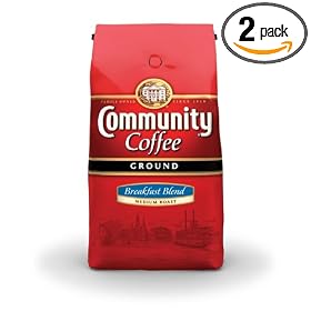 Community Coffee Ground Coffee, Breakfast Blend, 32-Ounce Bags (Pack of 2)