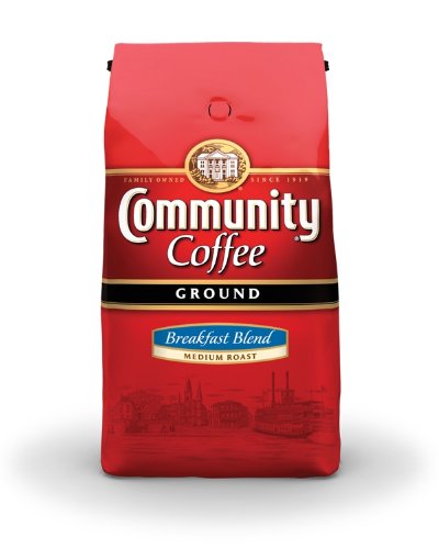 Community Coffee Ground Coffee, Breakfast Blend, 32-Ounce Bags (Pack of 2)