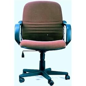New Brown Fabric Swivel Tilt Office Desk Chairs