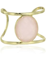 Isharya Rose Quartz Single Wire Cuff Bracelet