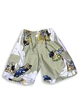 Dogwood - Toddler Boys Microfiber Swim Trunks, Khaki, White