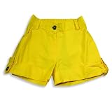 Haven Girl - Girls Cuff Shorts, Yellow