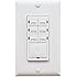 Enerlites HET06 Countdown Timer Switch for Light, Fan and Motor, 5-10-30-60 mins, 2, 4 hours 7-Button, White