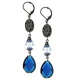 Moonlit Oasis Beaded Linear Drop Earrings