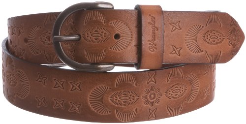 Wrangler Allover Embossed Women’s Belt Tan Medium