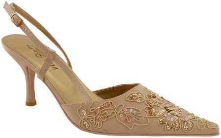 Passamentrie and Sequin Nite Shoe (April) (7.5, Gold)