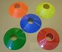 100 Disc Cones Soccer Football Field Marking Coaching Cones - Assorted Colors