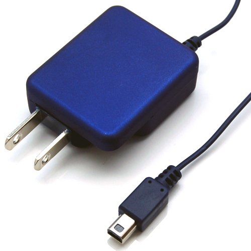 Rix DSi用家庭用コンセント(AC)充電器 コンパクト設計 ブルー RX-JUADSIBL