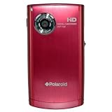 Polaroid DVF-720RC 5MP Hi-Definition Digital Camcorder with 2.4-Inch LCD Display (Red)