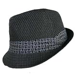 41ZhCB6OvUL. SL160  SOHO BLACK TOYO WEAVE STRAW WIDE HAT BAND FEDORA HAT