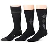 Dockers Men's 3-Pack Acrylic Argyle Socks