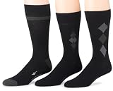 Dockers Men's 3-Pack Acrylic Argyle Socks