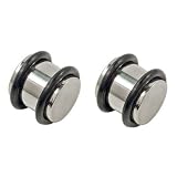 0 Gauge 316L Surgical Steel Solid Plugs