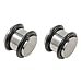0 Gauge 316L Surgical Steel Solid Plugs