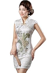 Spring Summer Brocade Club Dress/Evening Dress/Prom Dress/Party Dress/Mini Dress 